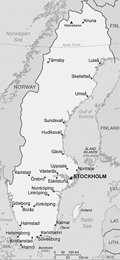 Swedish map